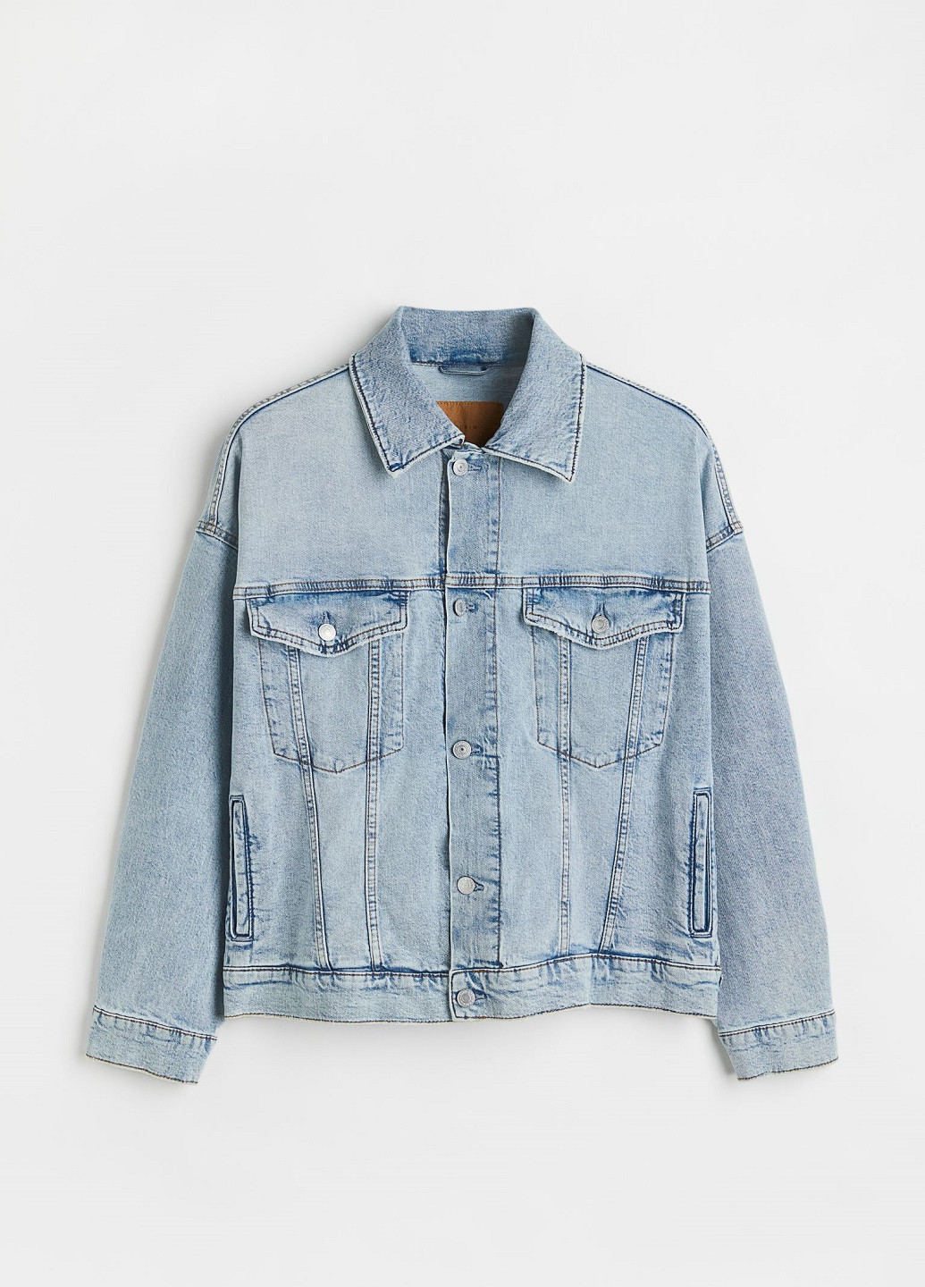 Голубая демисезонная джинсовая куртка H&M