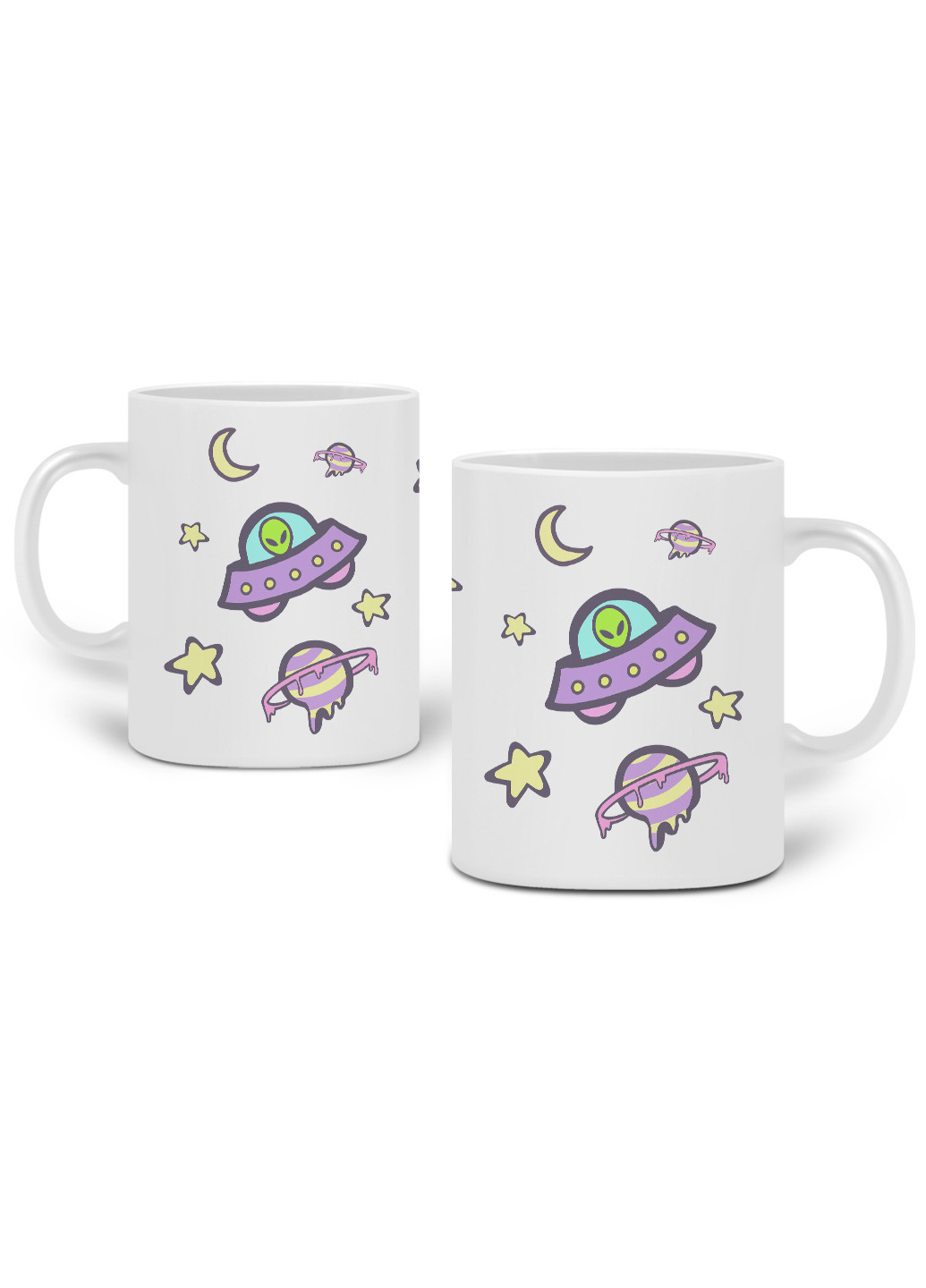 Кружка Інопланетяни в космосі (Aliens in space) 330 мл горнятко керамічне (20259-2854) MobiPrint (221743197)