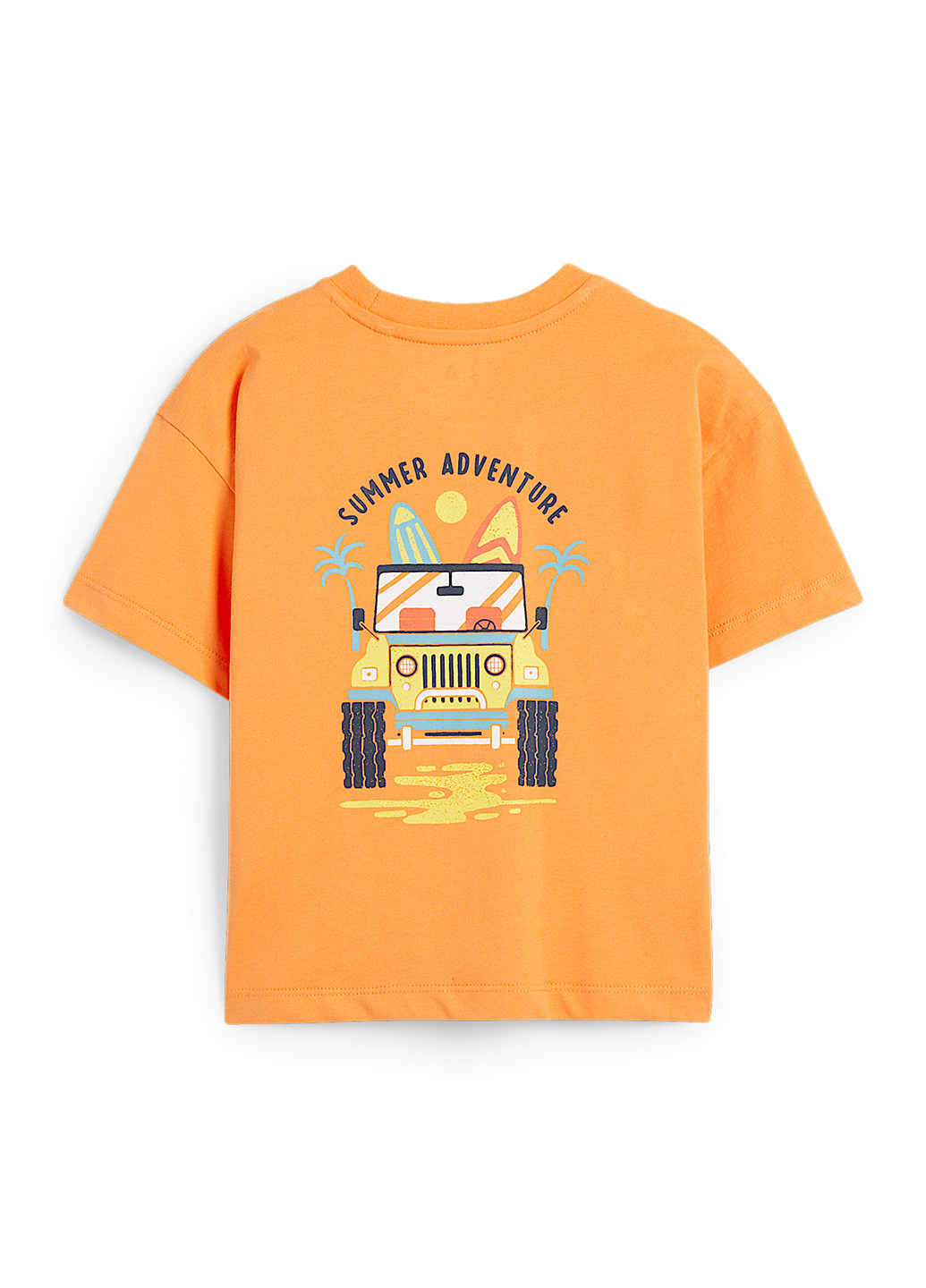 Оранжевая летняя футболка C&A