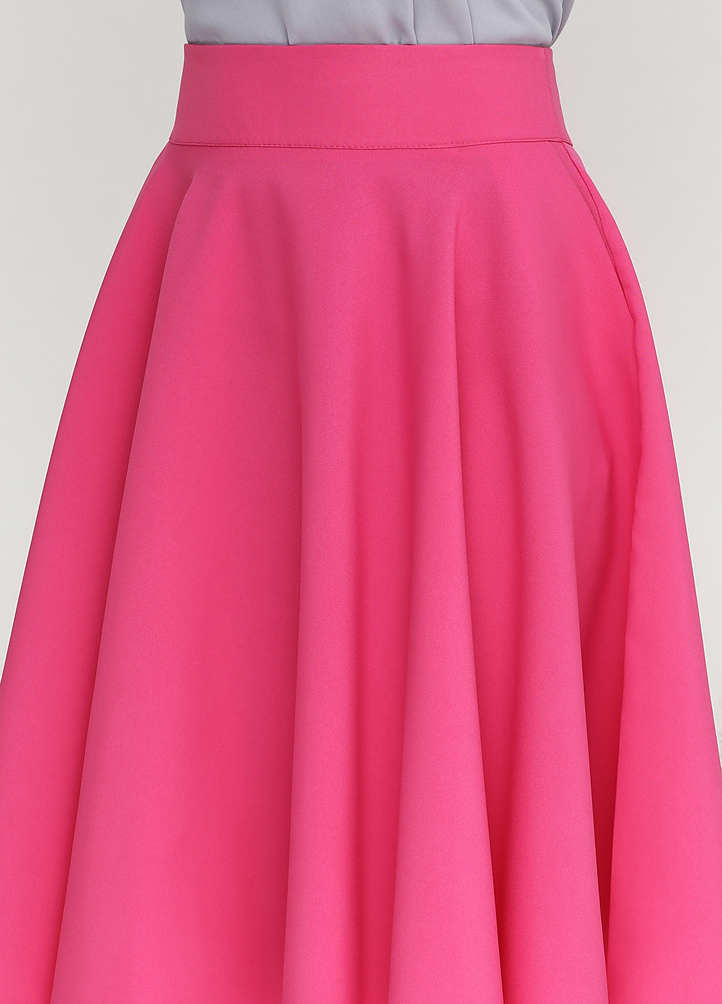 Розовая кэжуал однотонная юбка ANVI миди