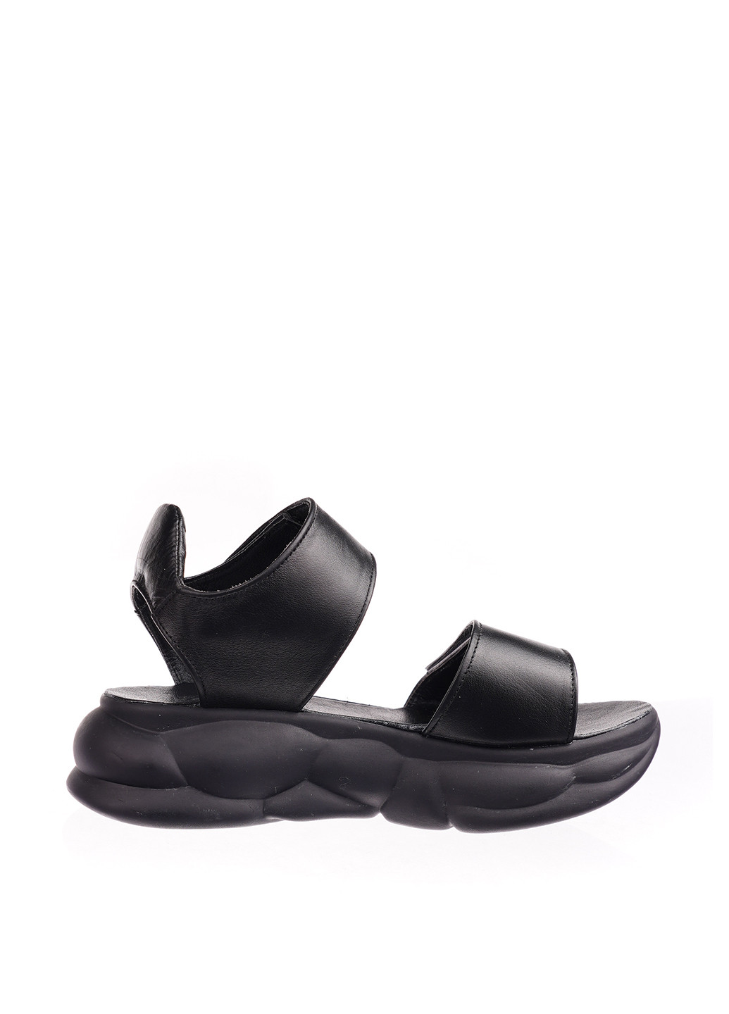 Черные босоножки Lon&Ys на липучке