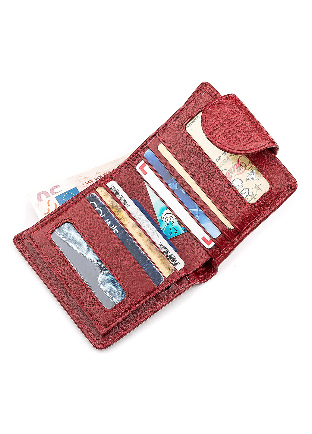 Жіночий шкіряний гаманець 9,5х11х3 см st leather (229460250)