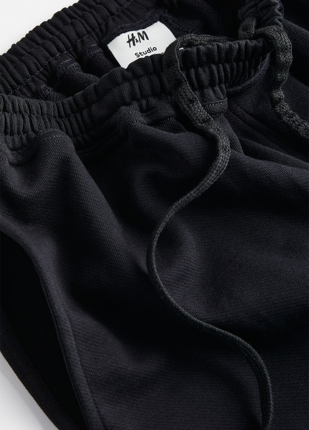 Черные кэжуал, спортивные демисезонные прямые брюки H&M