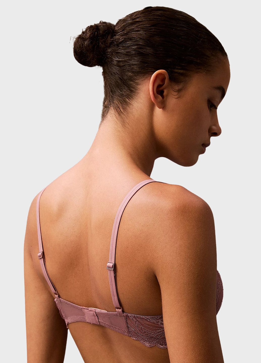 Темно-ліловий балконет бюстгальтер Calvin Klein з кісточками поліамід