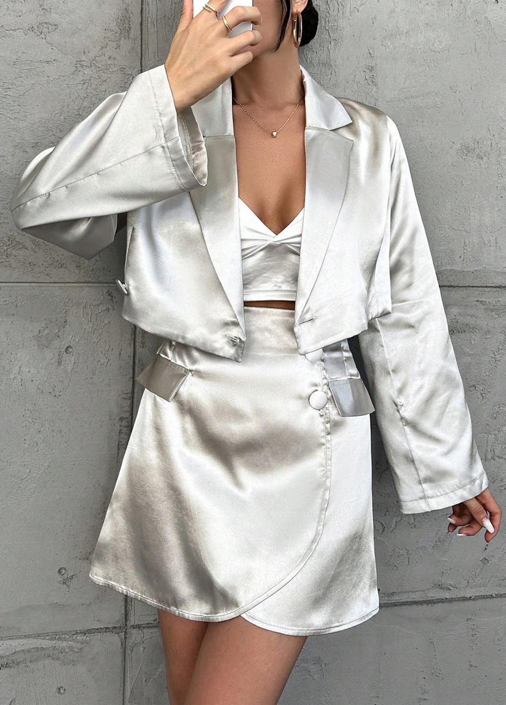 Костюм (жакет, спідниця) SHEIN (330763654)