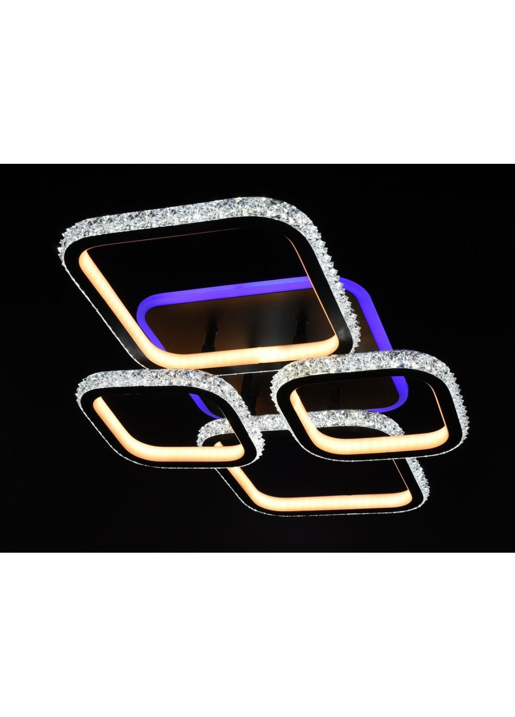 Люстра потолочная LED A77074/2+2RGB-bk Белый 12х41х60 см. Sunnysky (253630155)