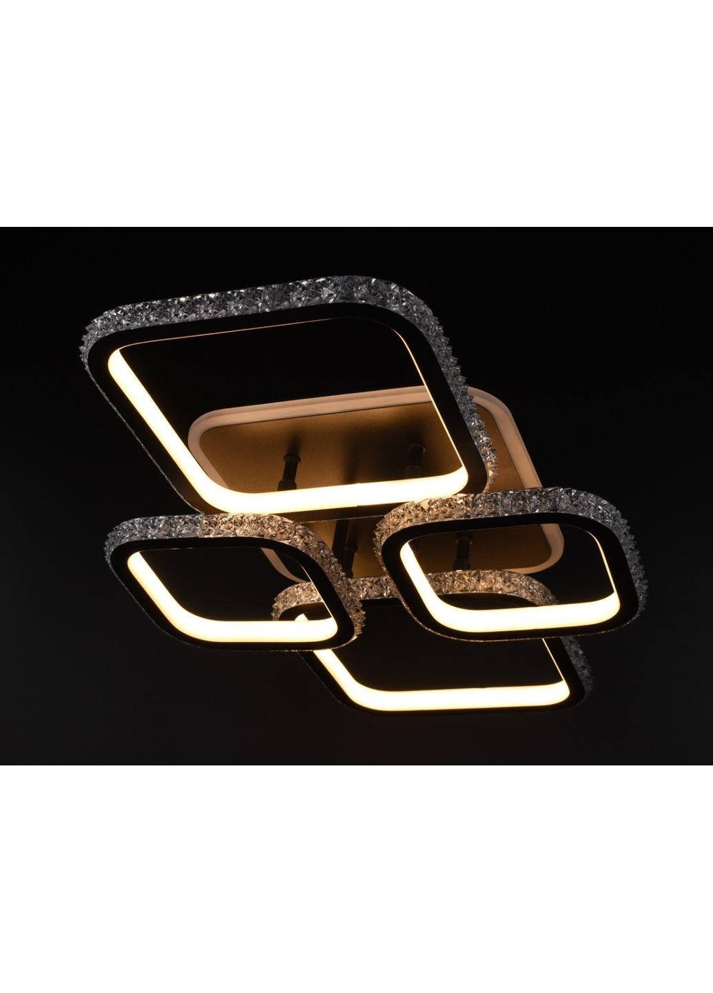 Люстра потолочная LED A77074/2+2RGB-bk Белый 12х41х60 см. Sunnysky (253630155)