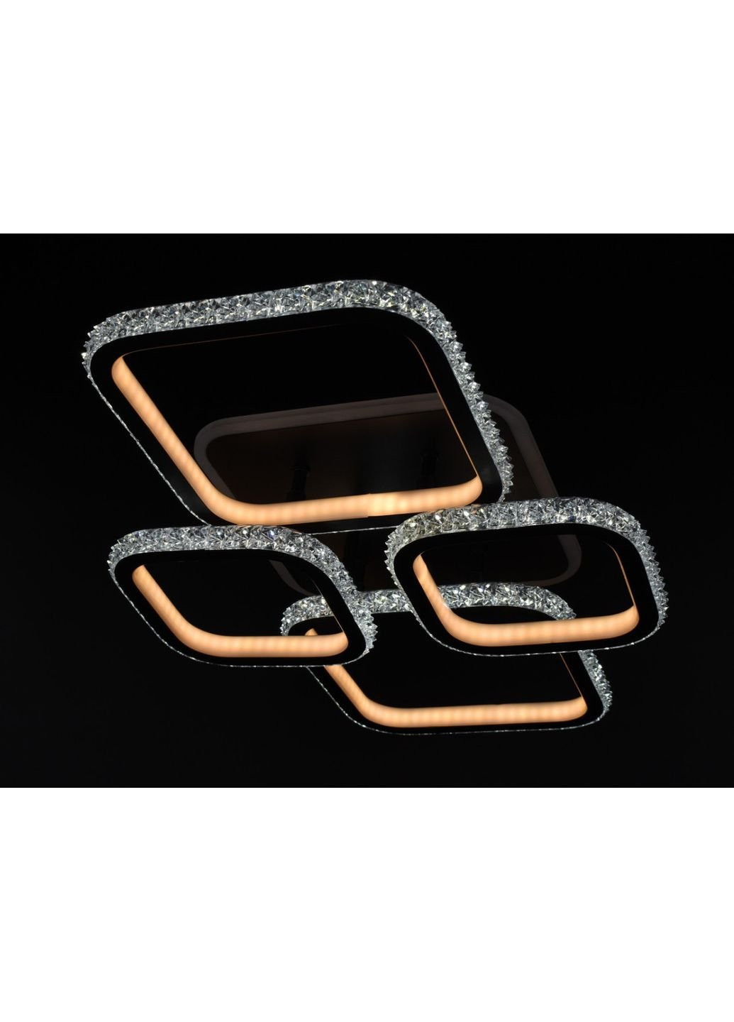 Люстра потолочная LED A77074/2+2RGB-bk Белый 12х41х60 см. Sunnysky (253630155)