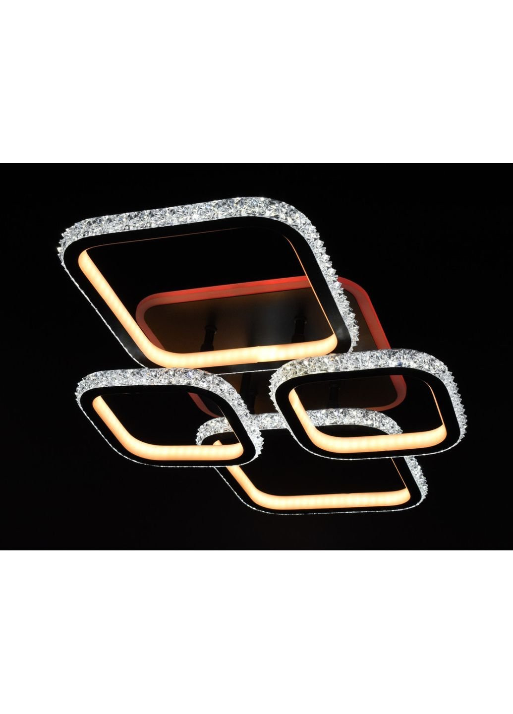 Люстра потолочная LED A77074/2+2RGB-bk Белый 12х41х60 см. Sunnysky (253630155)