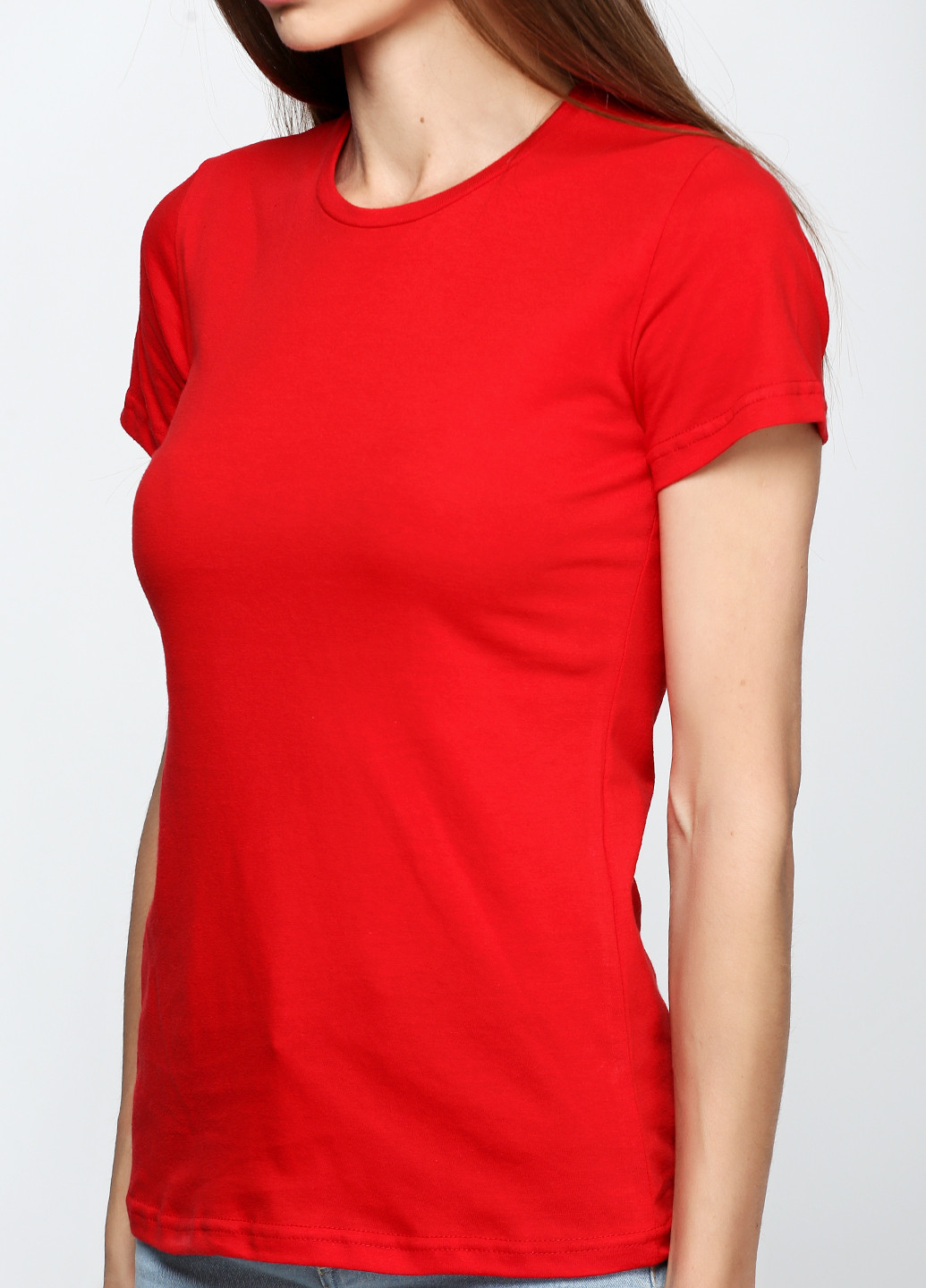 Червона літня футболка Роза
