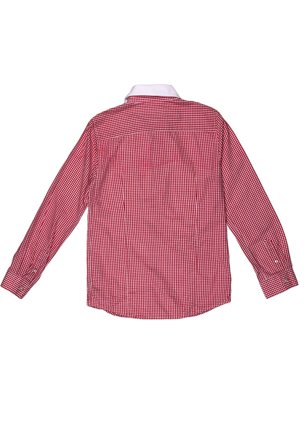 Красная кэжуал рубашка в клетку Massimo Dutti
