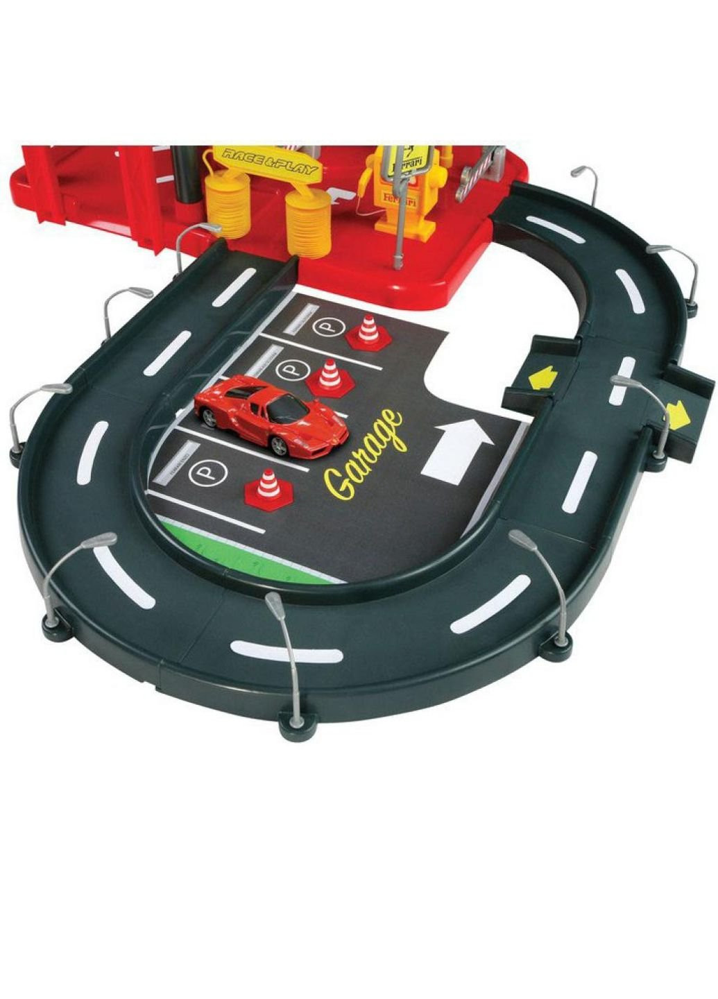 Игровой набор Гараж Ferrari (3 уровня, 2 машинки 1:43) (18-31204) Bburago (254083351)
