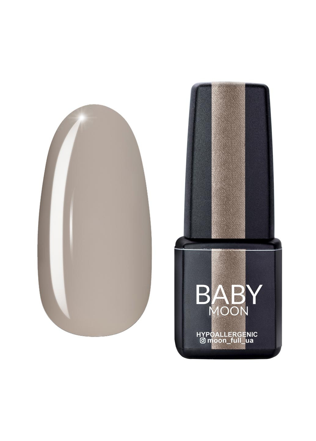 Гель лак BABY Midnight Gel polish, 6 мл №005 латте с серым подтоном Moon (251422057)