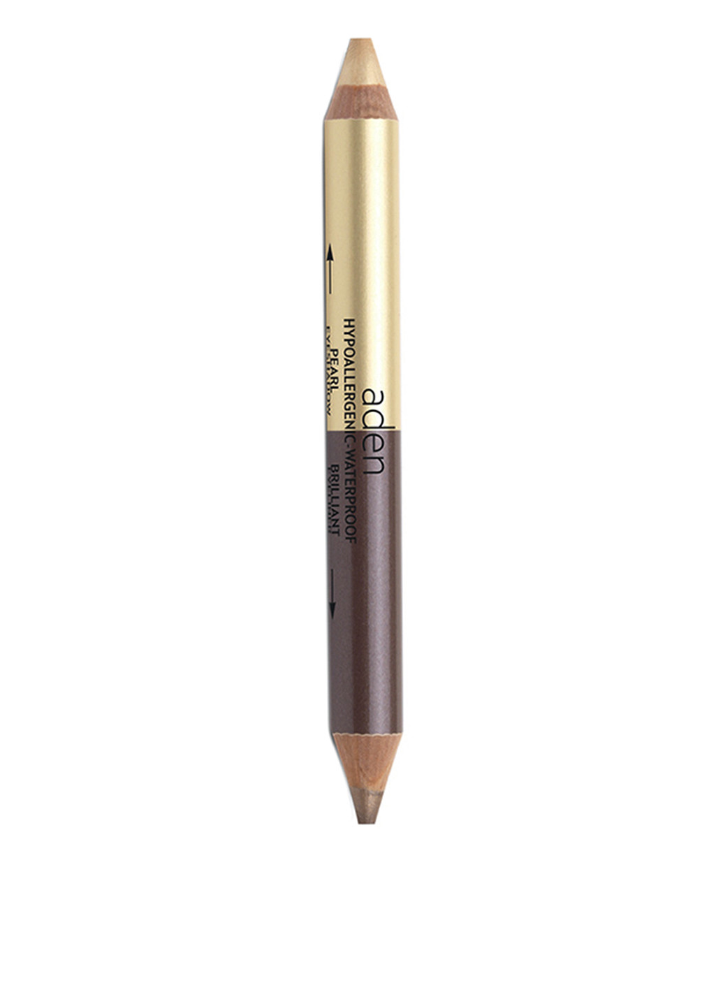 Тіні-олівець для повік Jumbo Twin (рearl gold-brown), 4,11 г Aden (74326005)