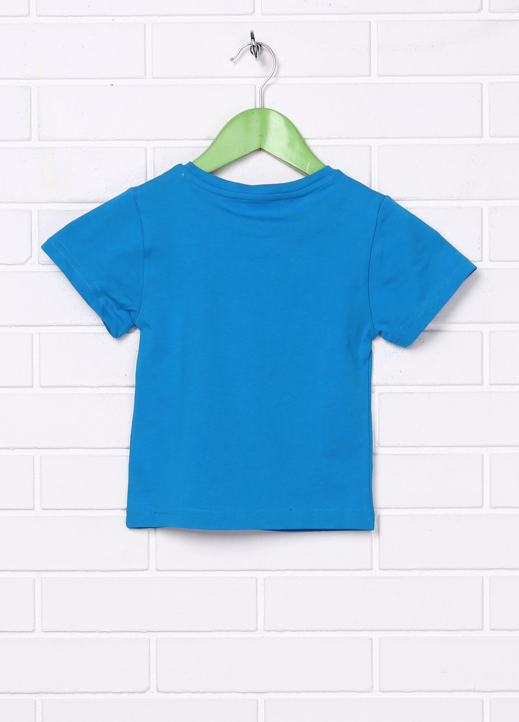 Блакитна літня футболка з коротким рукавом Brand