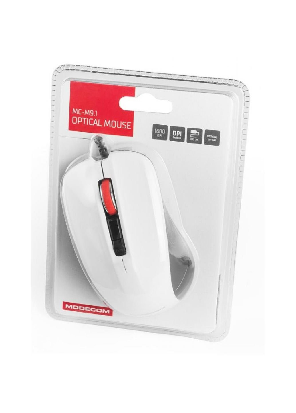 Мишка MC-M9.1 USB White (M-MC-00M9.1-200) Modecom (253547471)