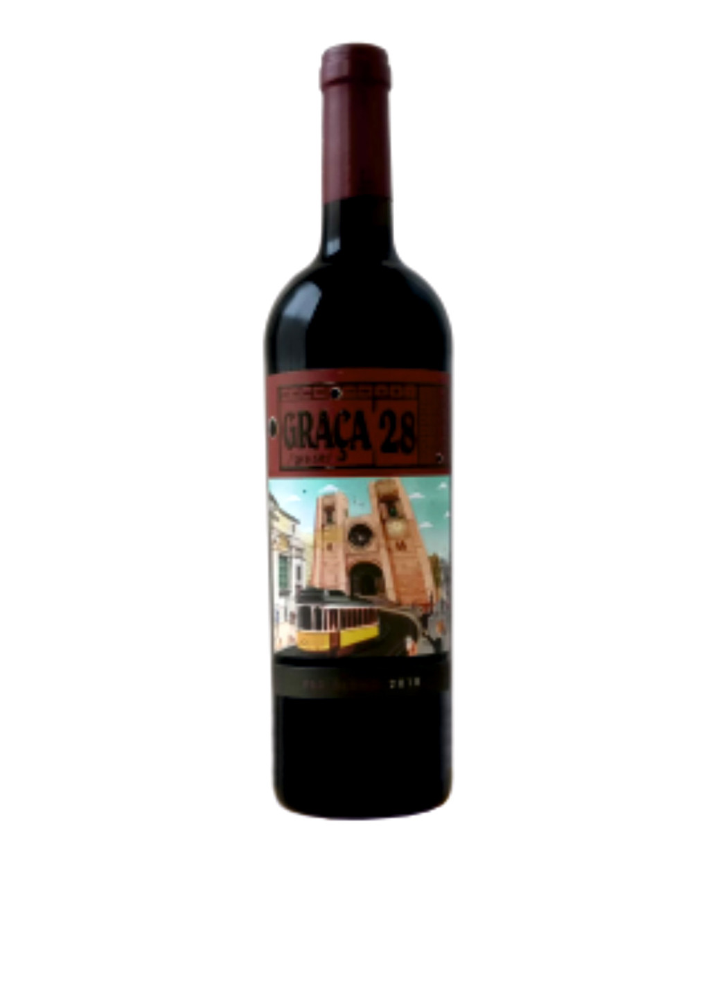 Вино Graça 28, сухое красное 0,75 л Vinihold чёрное