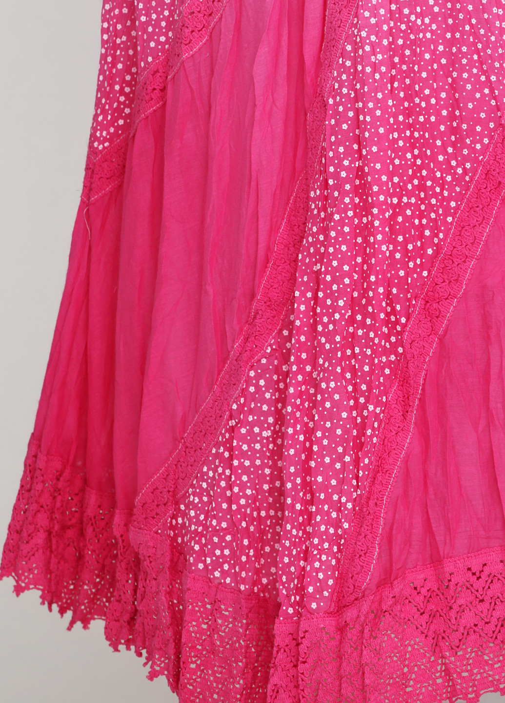 Розовая кэжуал цветочной расцветки юбка Xiaoji миди