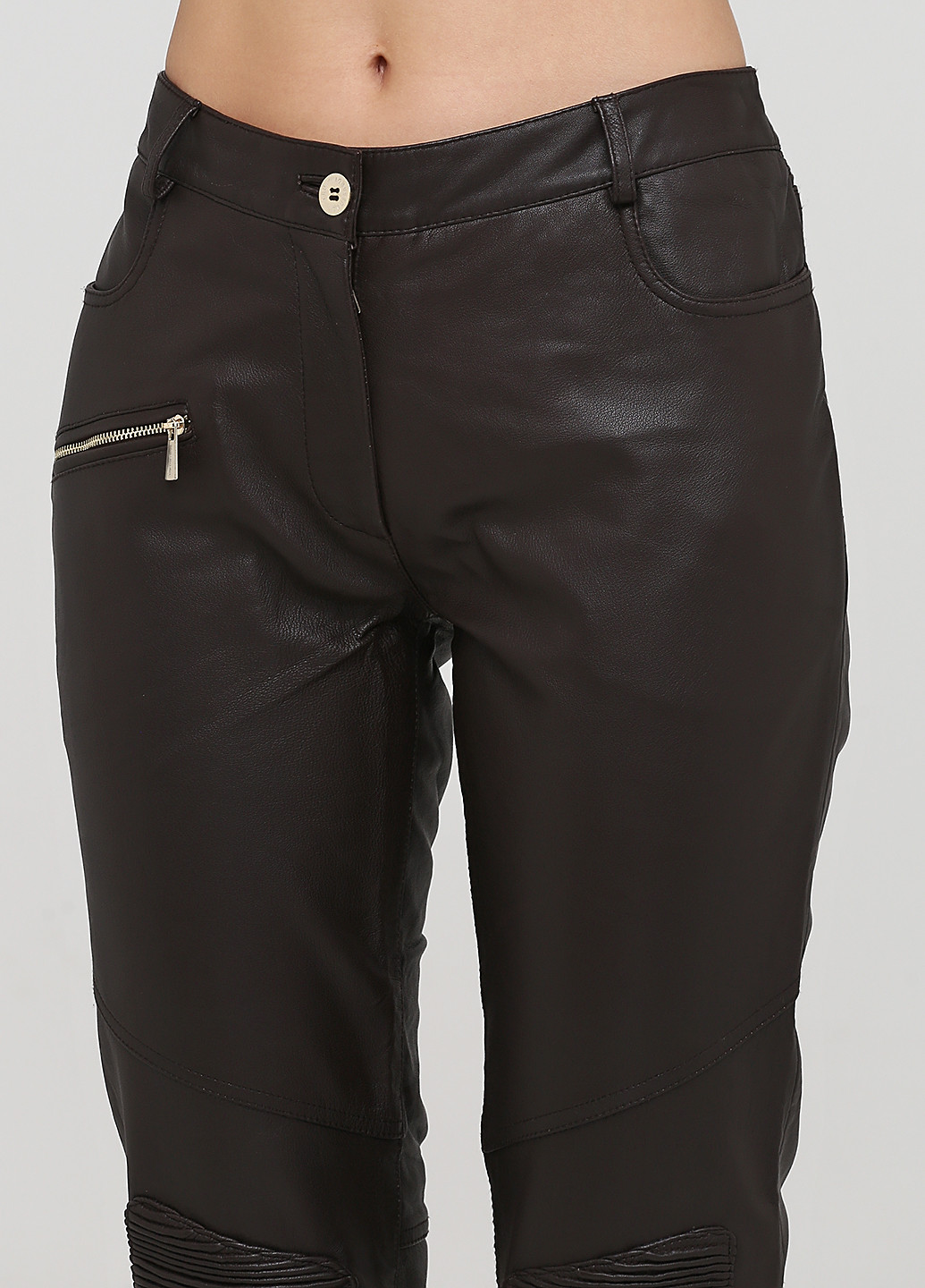 Темно-коричневые кэжуал демисезонные зауженные брюки Trussardi