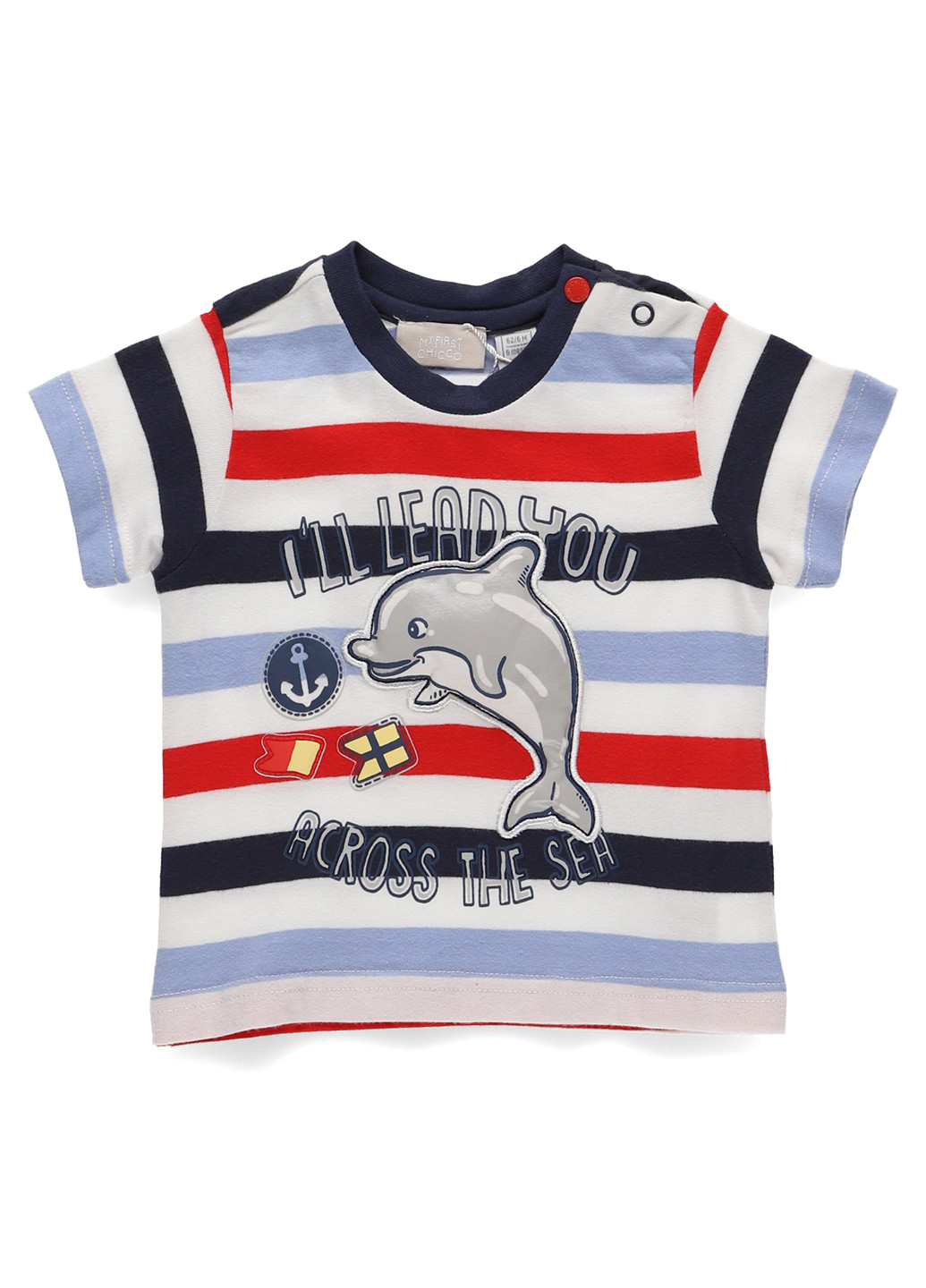 Комбинированная летняя футболка Chicco