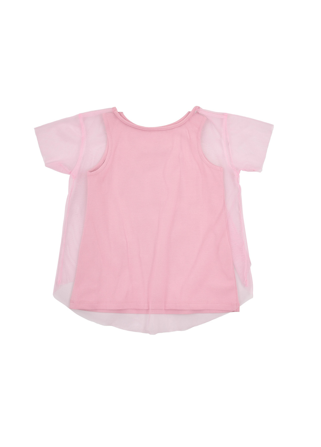 Светло-розовый летний комплект (футболка, майка) Ляля