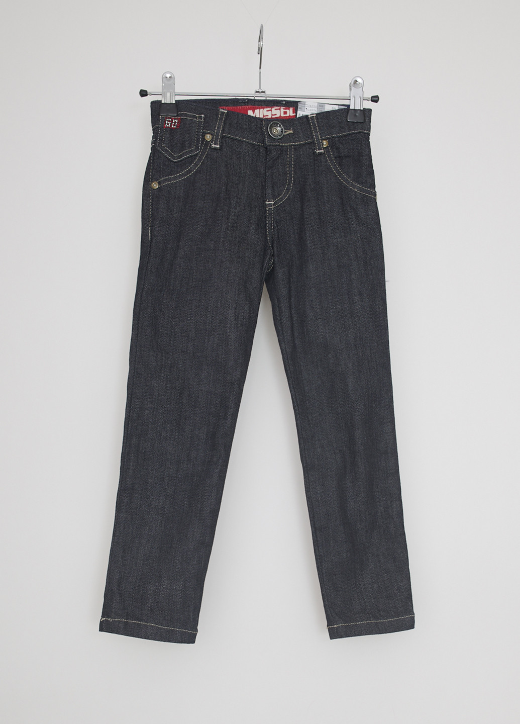 Темно-серые демисезонные со средней талией джинсы Miss Sixty