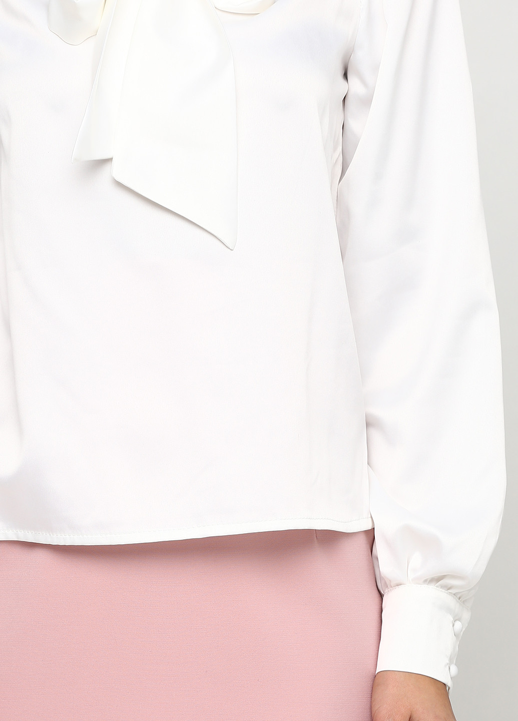 Белая демисезонная блуза Gepur