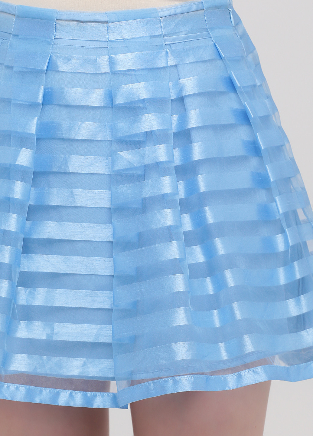 Голубая кэжуал в полоску юбка Vero Moda клешированная