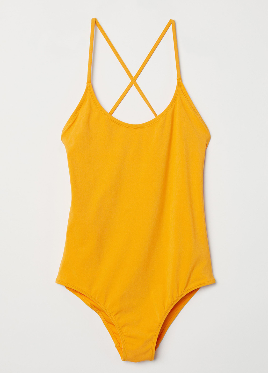 Жовтий літній купальник суцільний H&M