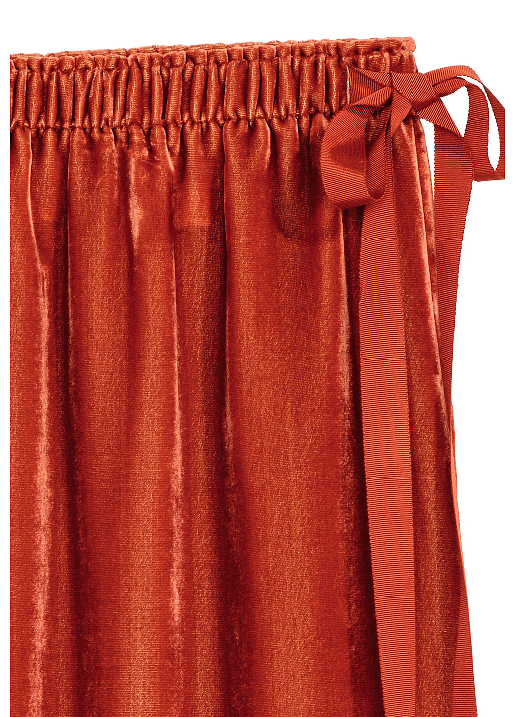 Терракотовая кэжуал однотонная юбка H&M клешированная
