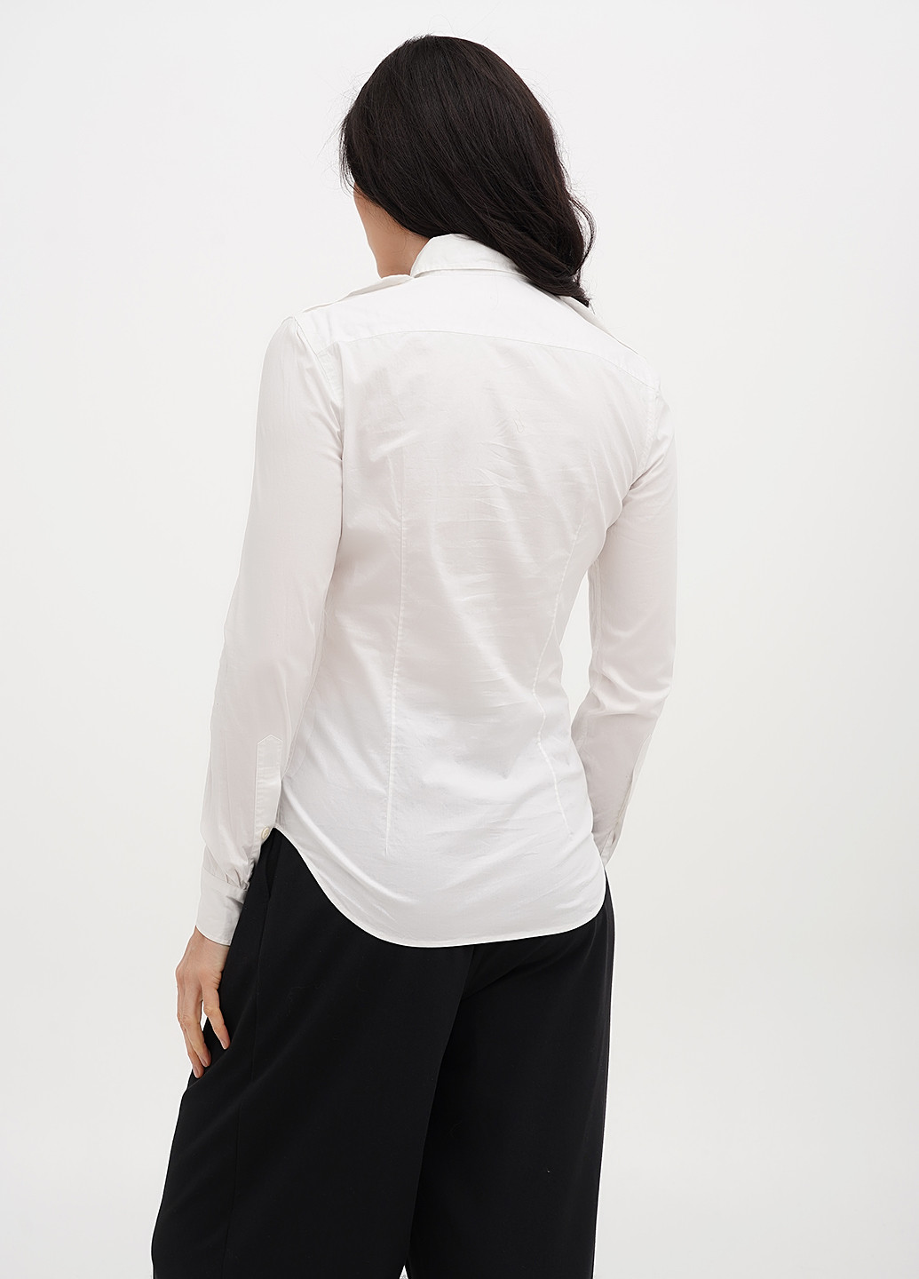 Белая классическая рубашка однотонная Ralph Lauren