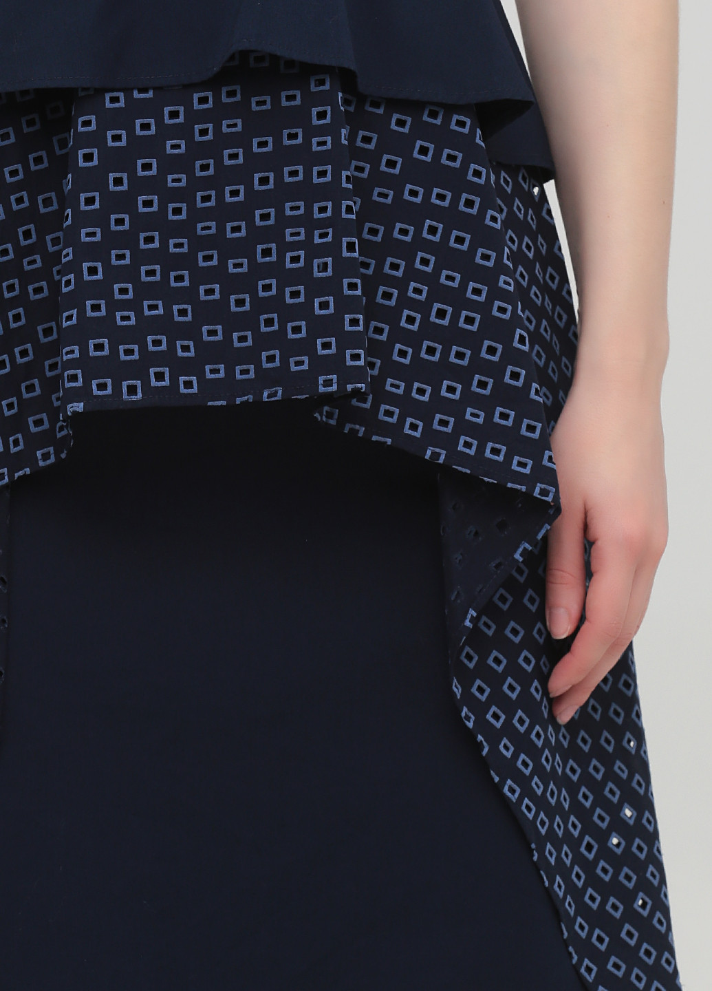 Темно-синее кэжуал платье Cos с геометрическим узором