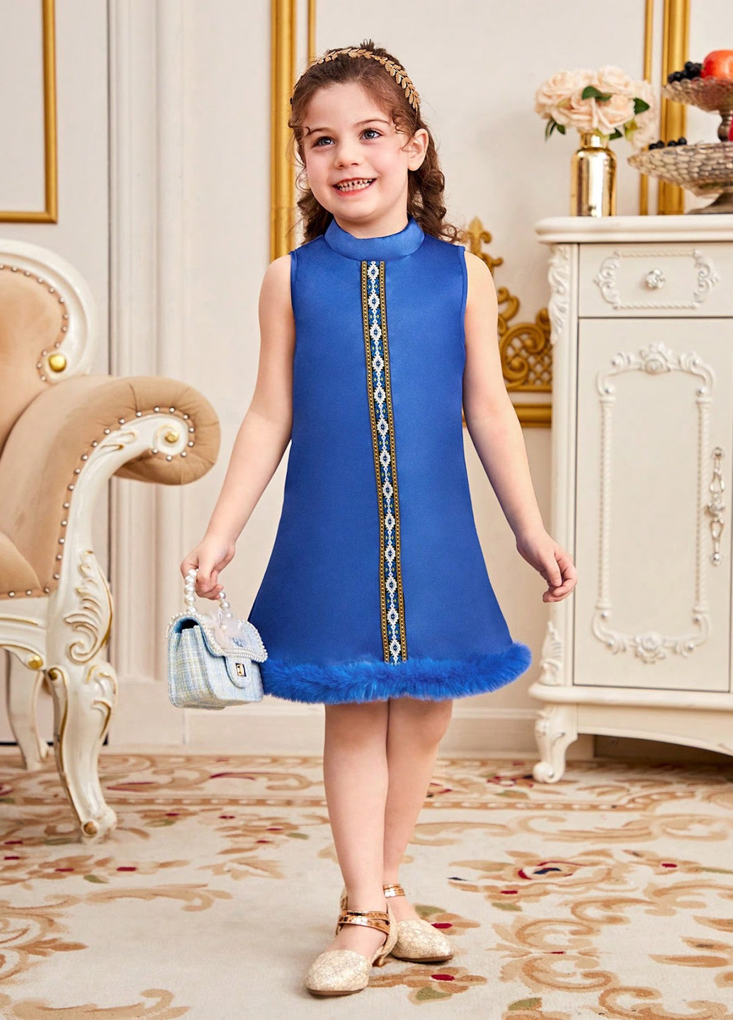 Синее платье SHEIN (323262535)