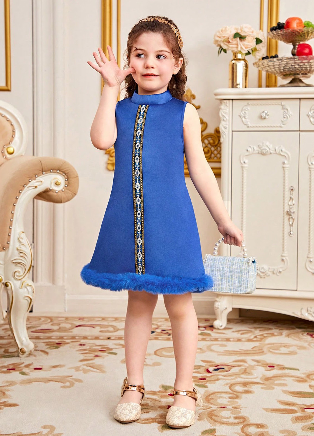 Синее платье SHEIN (323262535)