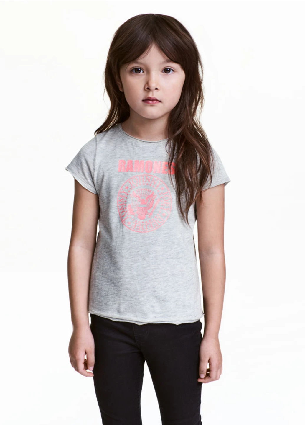 Сіра літня футболка з коротким рукавом H&M