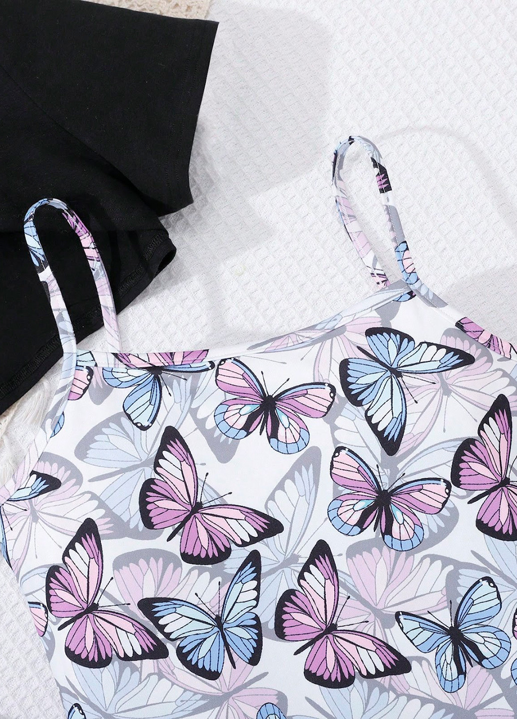 Комбінований літній комплект (топ, комбінезон) SHEIN