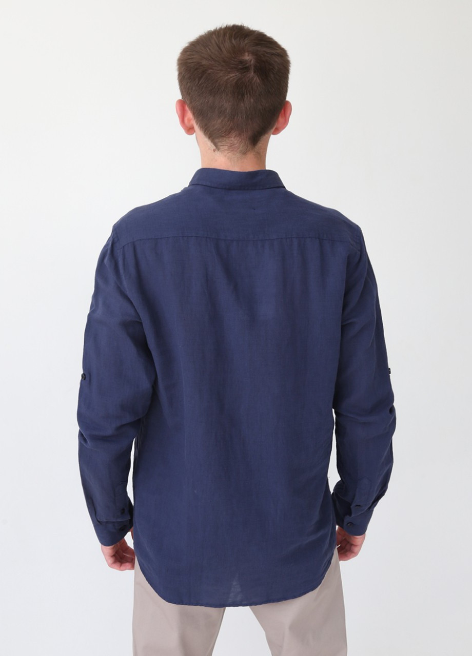Темно-синяя кэжуал рубашка MCL