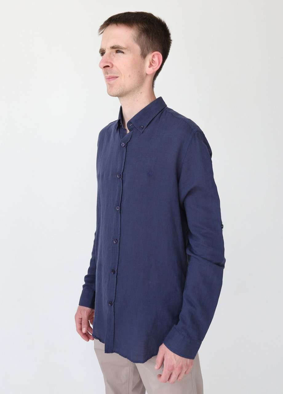 Темно-синяя кэжуал рубашка MCL