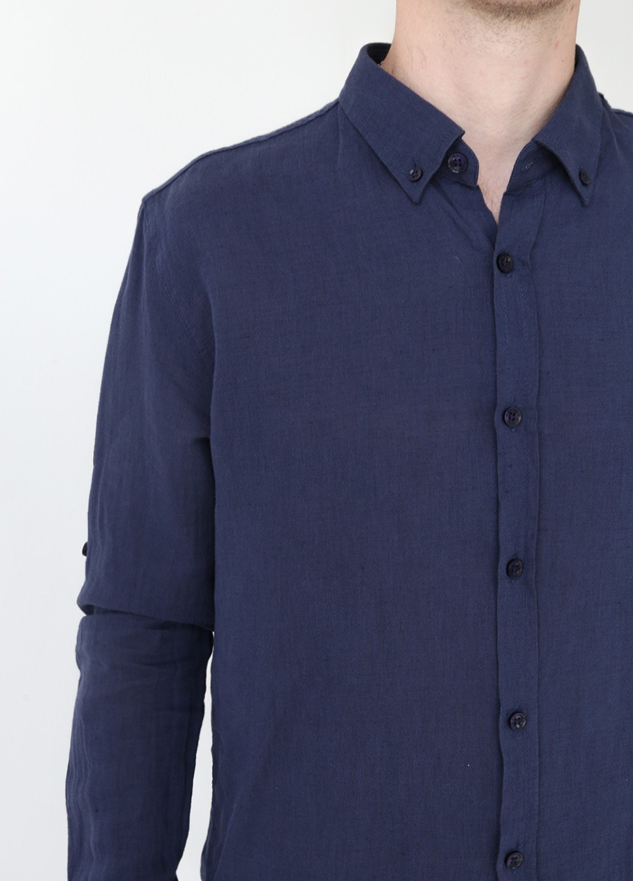 Темно-синяя кэжуал рубашка MCL