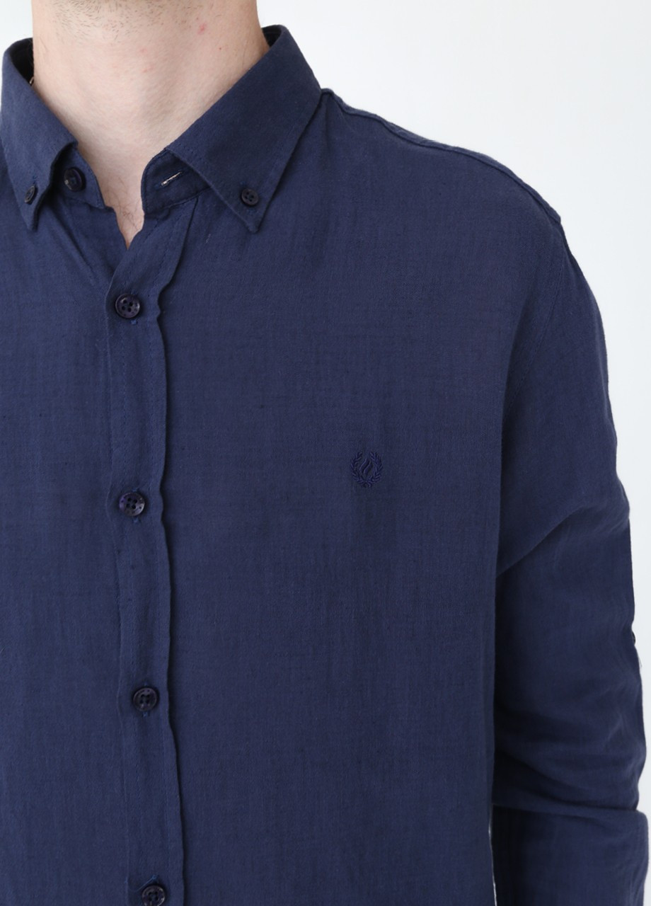 Темно-синяя кэжуал рубашка MCL