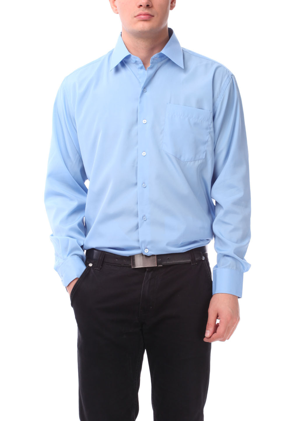 Голубой классическая рубашка Aldo & Co с длинным рукавом