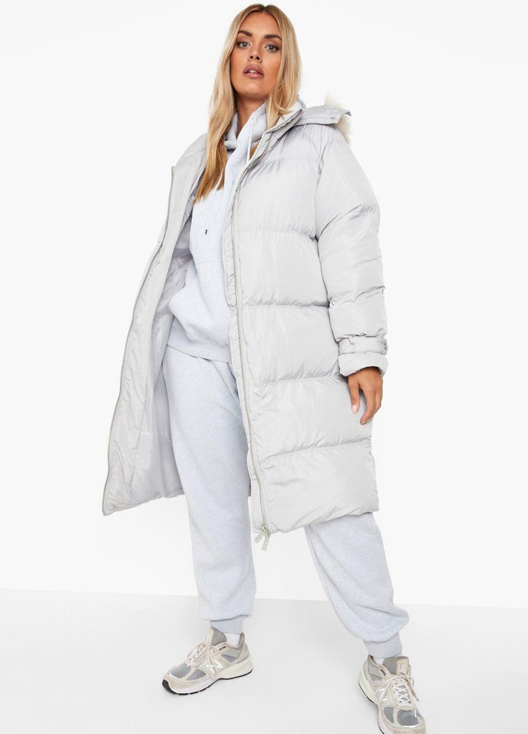 Светло-серая демисезонная куртка Boohoo