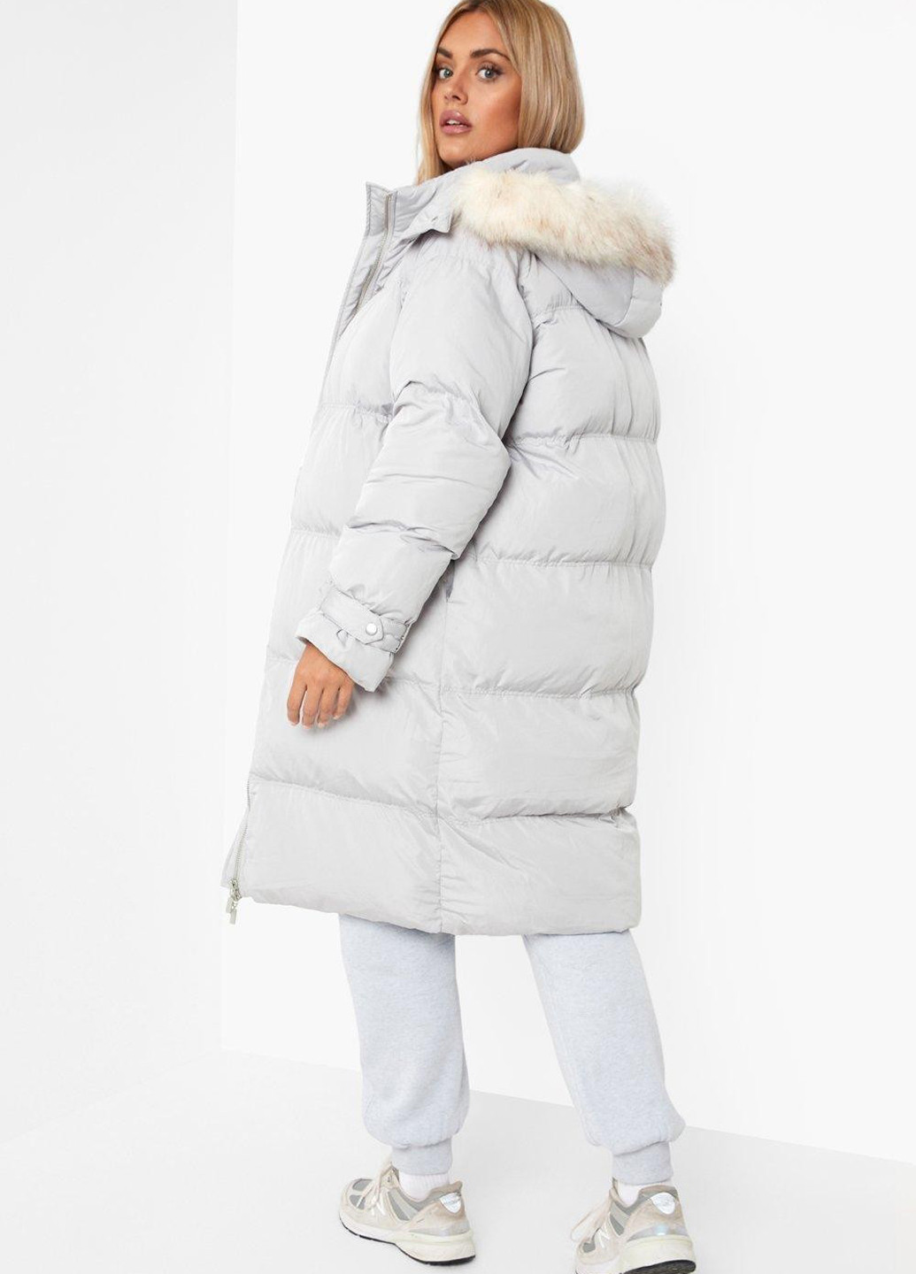 Светло-серая демисезонная куртка Boohoo