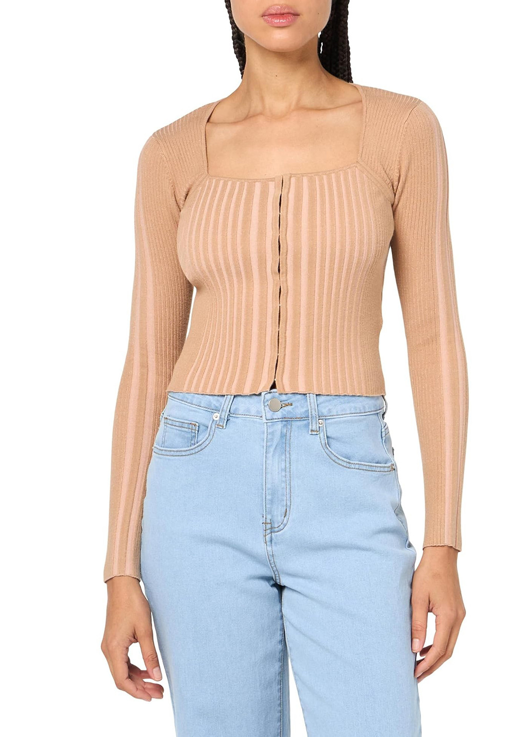 Коричневый демисезонный свитер Guess