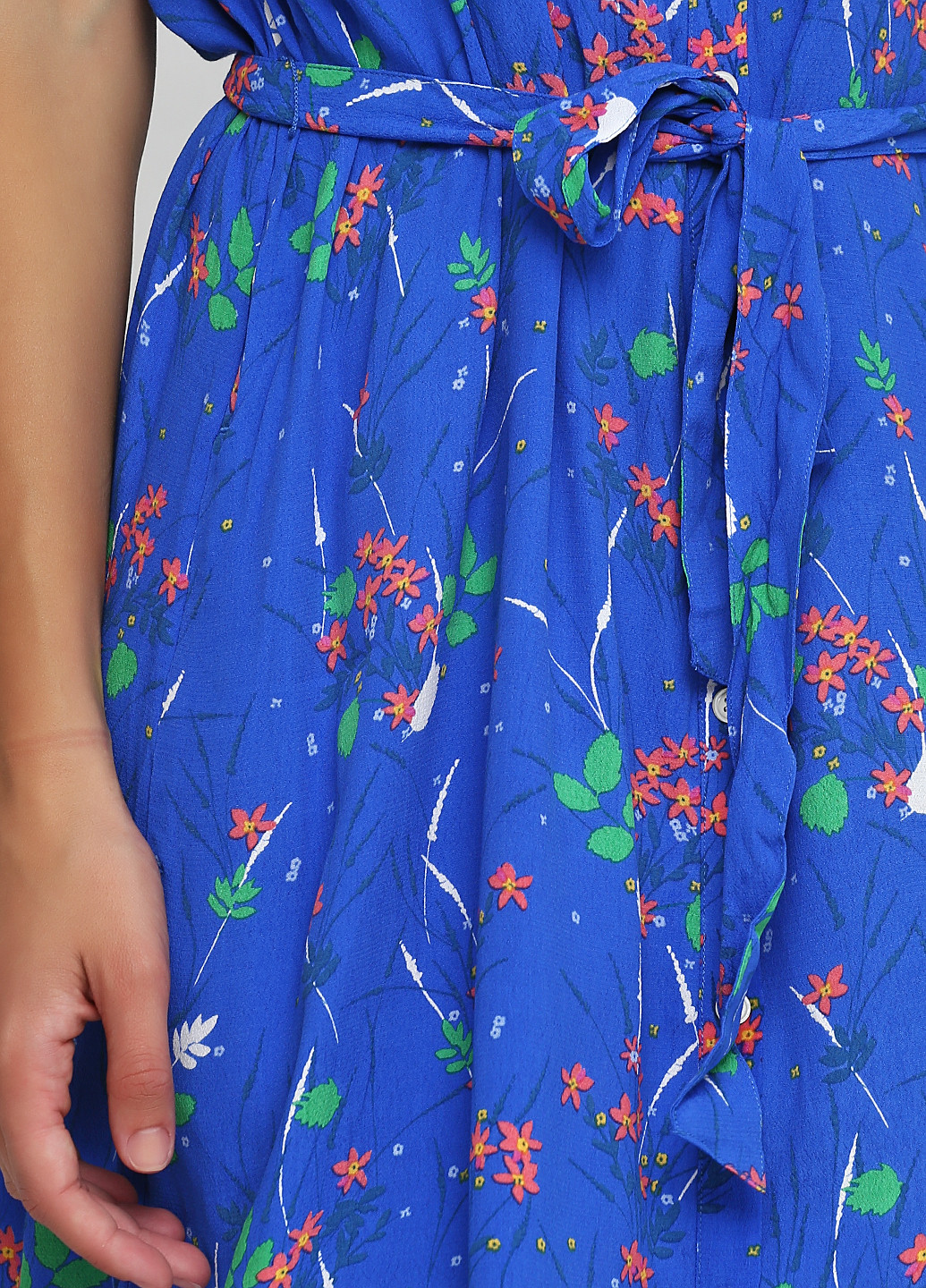 Синее кэжуал платье Gap с цветочным принтом