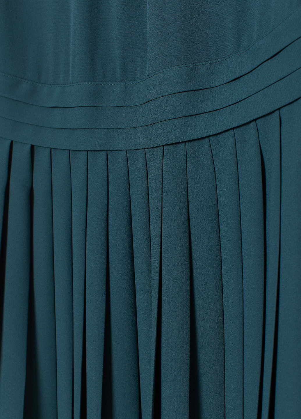 Морской волны кэжуал платье клеш, плиссированное H&M однотонное