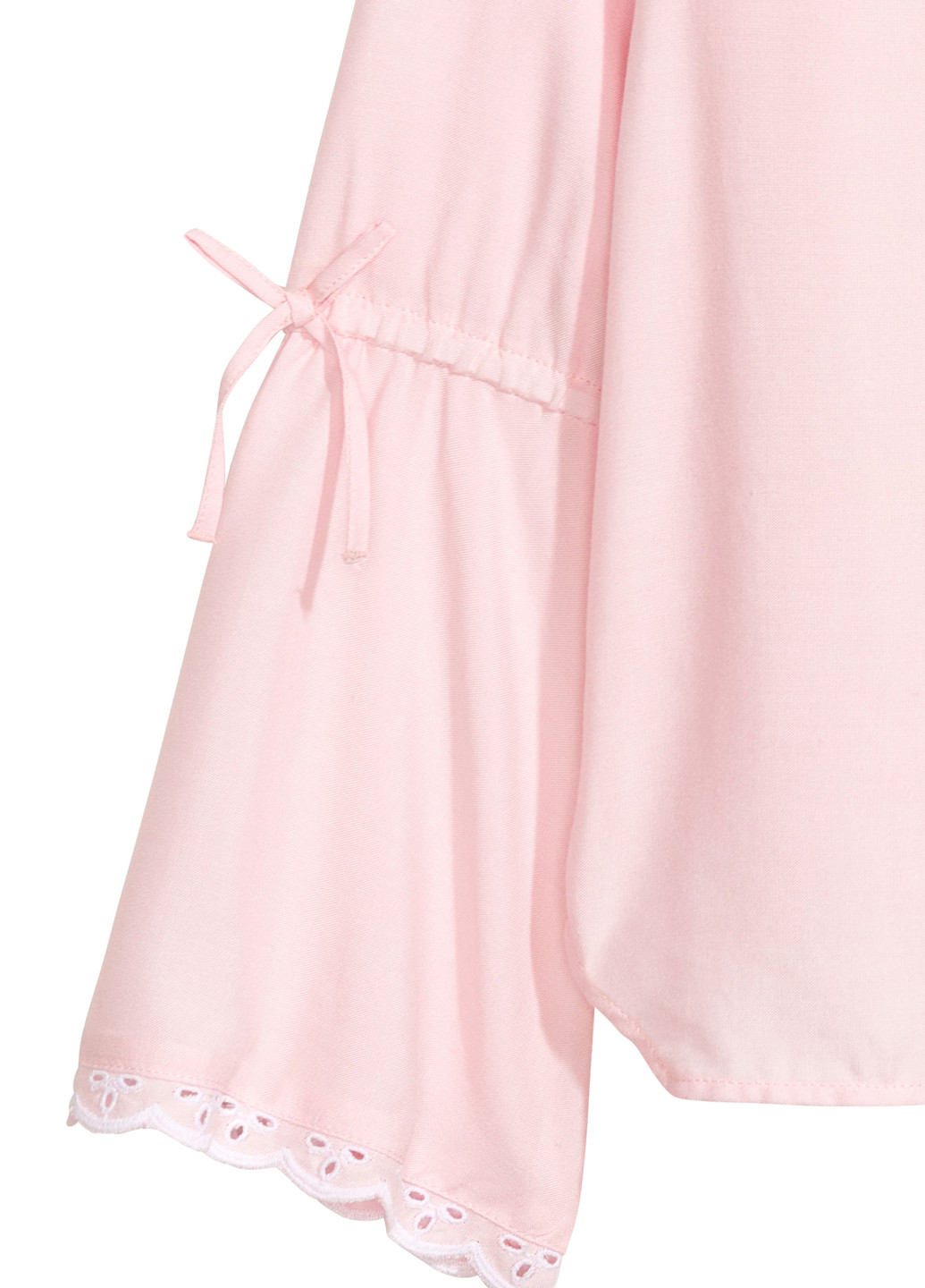 Светло-розовая однотонная блузка H&M демисезонная
