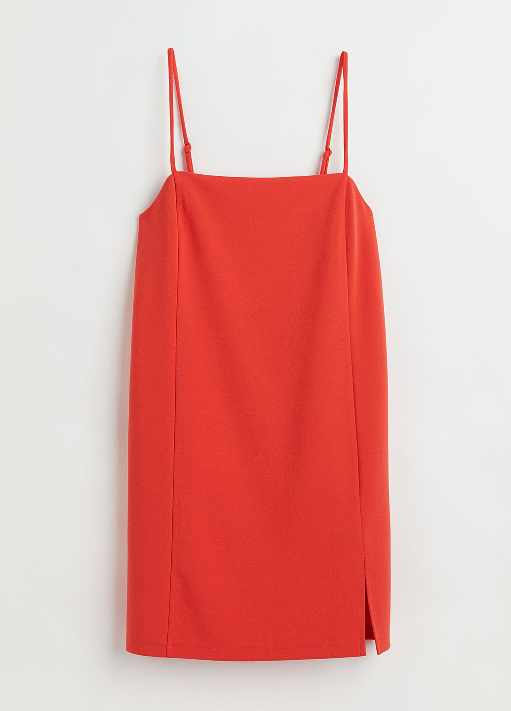 Червона коктейльна сукня сукня-комбінація H&M однотонна