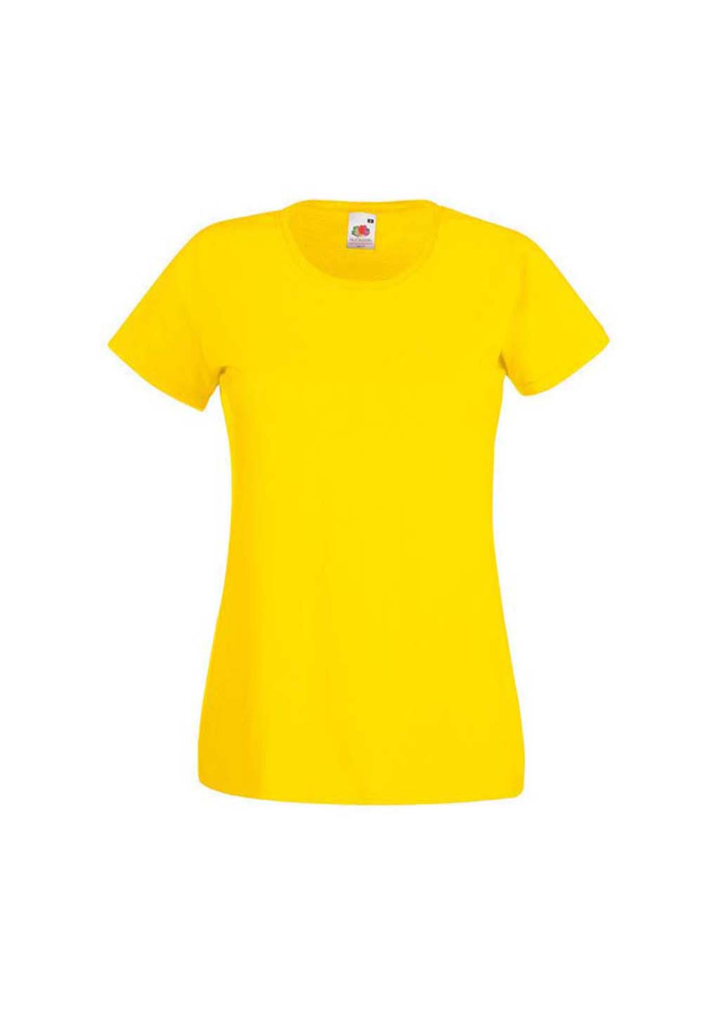 Желтая демисезон футболка Fruit of the Loom D0613720K2XL