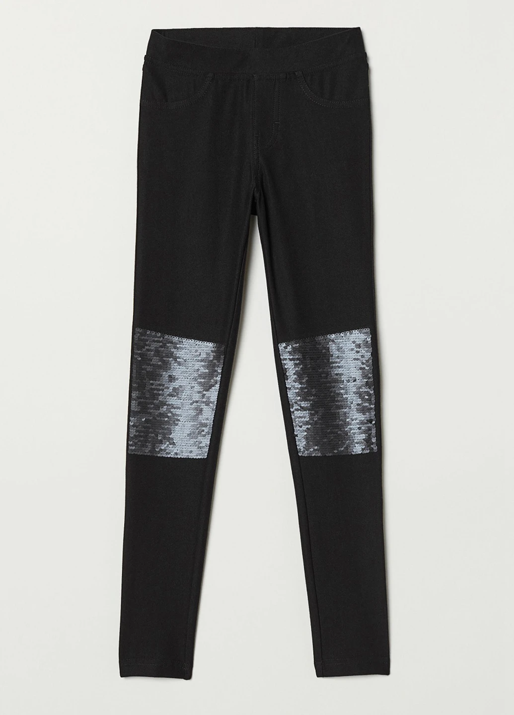 Черные демисезонные леггинсы H&M